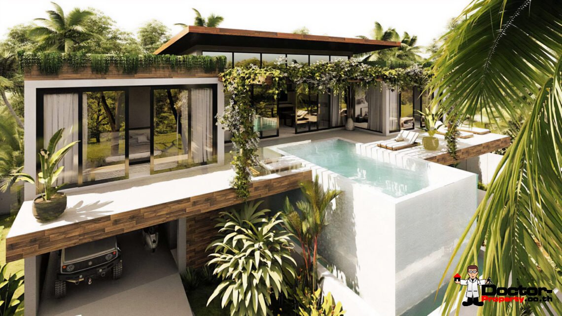 Modern 3 Bedroom Pool Villa in Bang Por, Koh Samui – For Sale